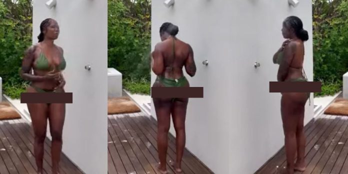 BBL-is-BBLing-Singer-Tiwa-Savage-raises-eyebrows-online-as-she-shares-clip-of-her-taking-bath-publicly-during-vacation-Video-696x348