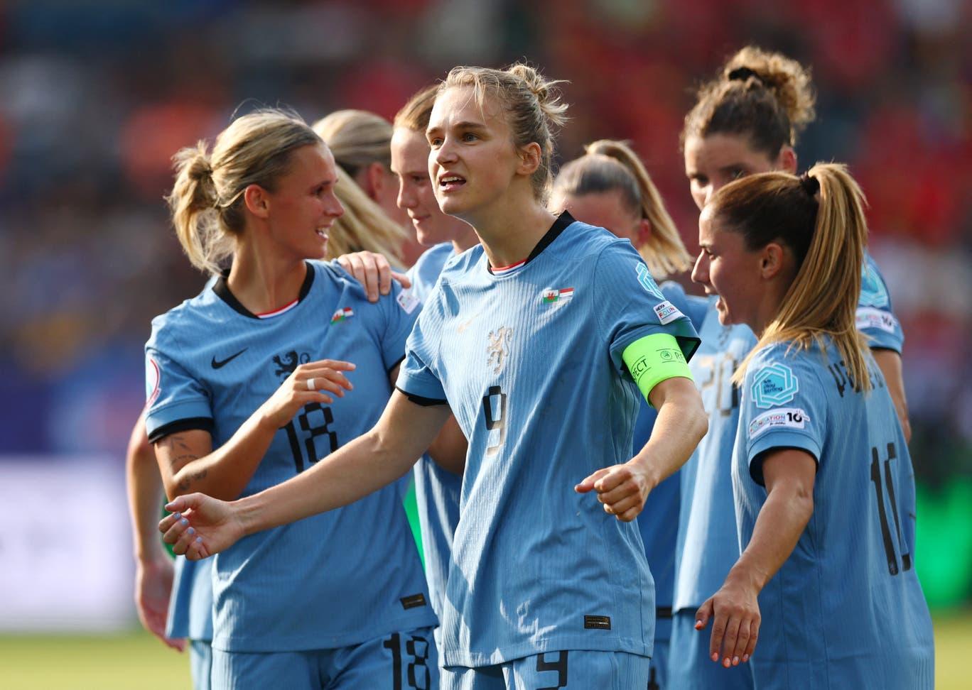 Miedema became the first Dutch player, men’s or women’s, to reach a hundred goals for the Netherlands