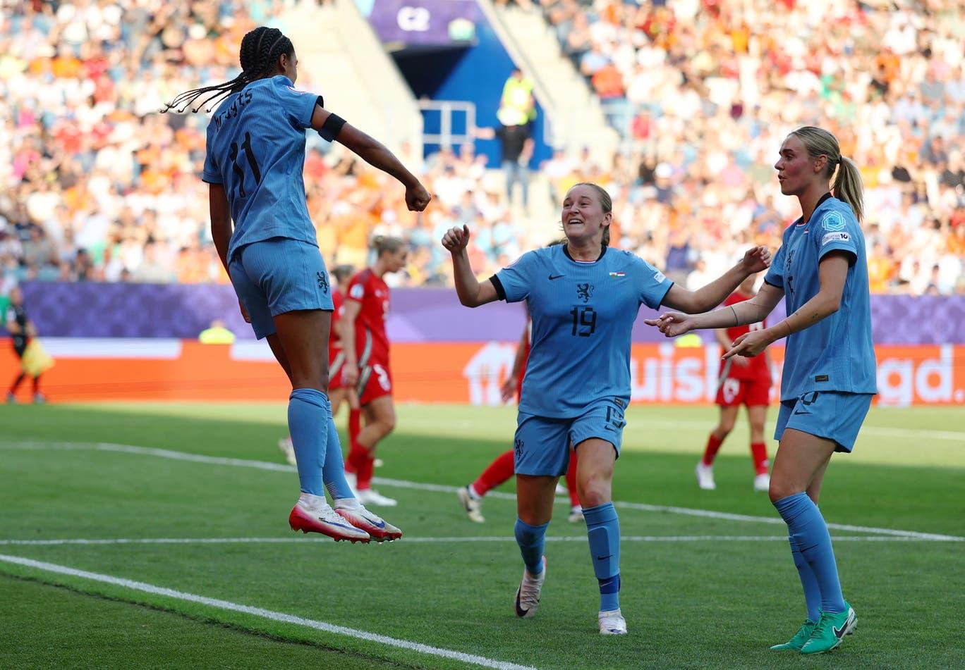 Brugts scored a third for the Netherlands, who also hit the post or bar multiple times (REUTERS).